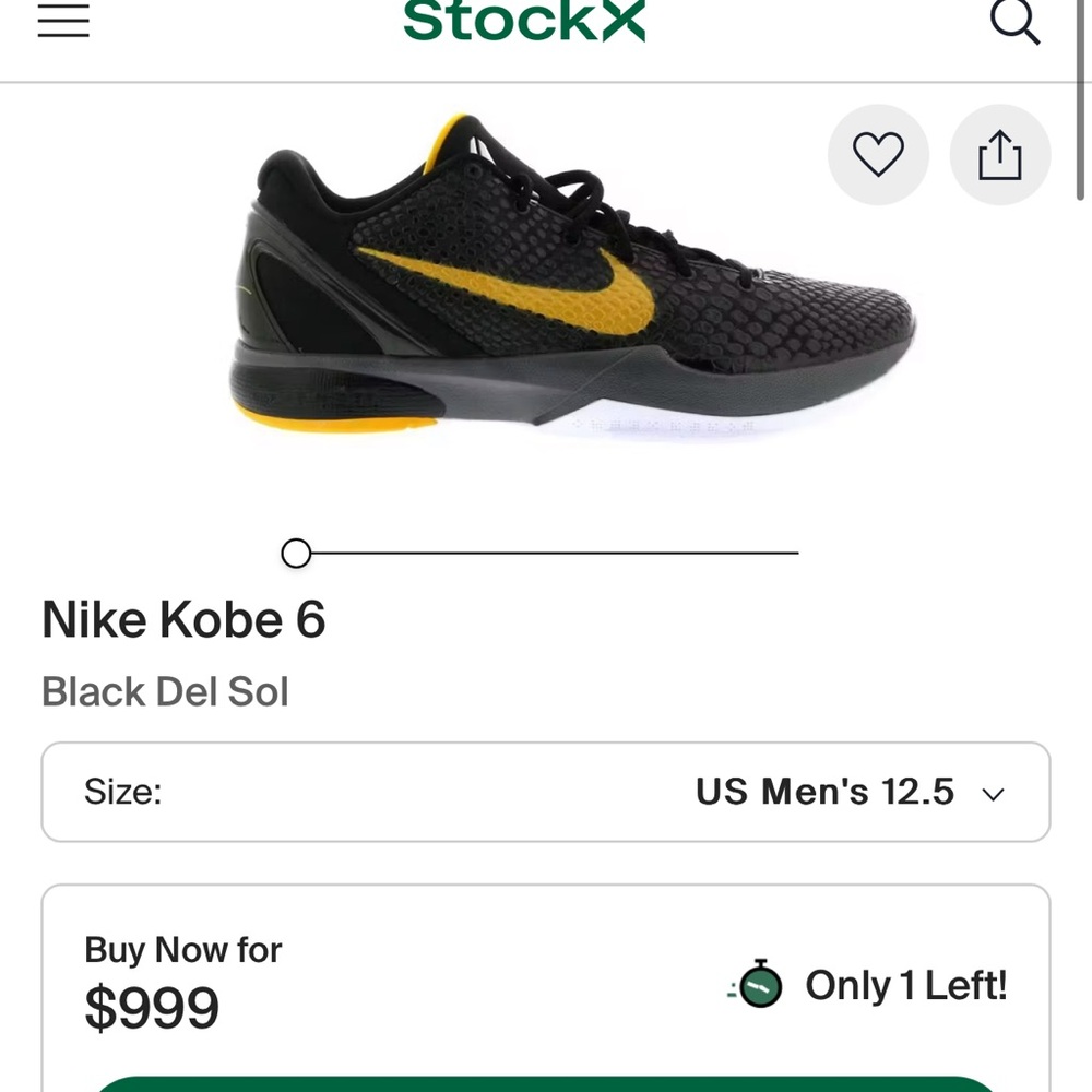 Black and Yellow Kobe Del Sol - Picture 5 of 7